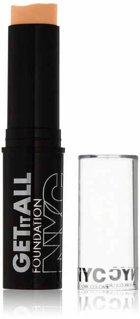 N.Y.C. New York Color Get It All Foundation, Warm Beige, 0.24 Ounce