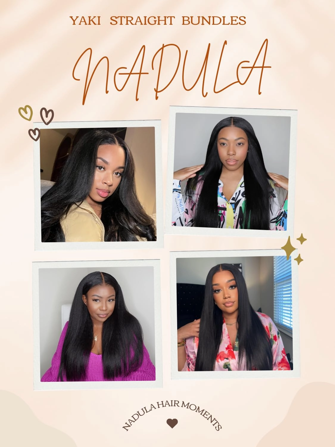 Nadula 12A Yaki Straight Human Hair Weave 1 Bundle 18inch, 100% Unprocessed Virgin Human Hair Weft Extensions for Women Natural Color