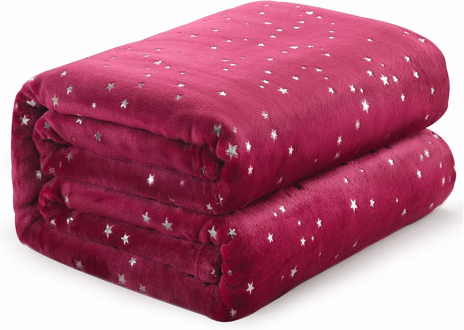 NANPIPER Throw Blanket, Ultra Soft Thick Microplush Bed Blanket, All Season Premium Fluffy Microfiber Fleece Throw for Sofa Couch (Twin Size 65"x80", Wine Red)