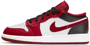 Nike Jordan Youth Air 1 Low GS 553560 163 - Size 4.5Y White/Gym Red-Black
