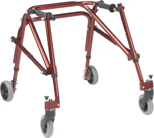 Nimbo 2G Mobility Aid Lightweight Posterior Walker, Extra Small, Castle Red