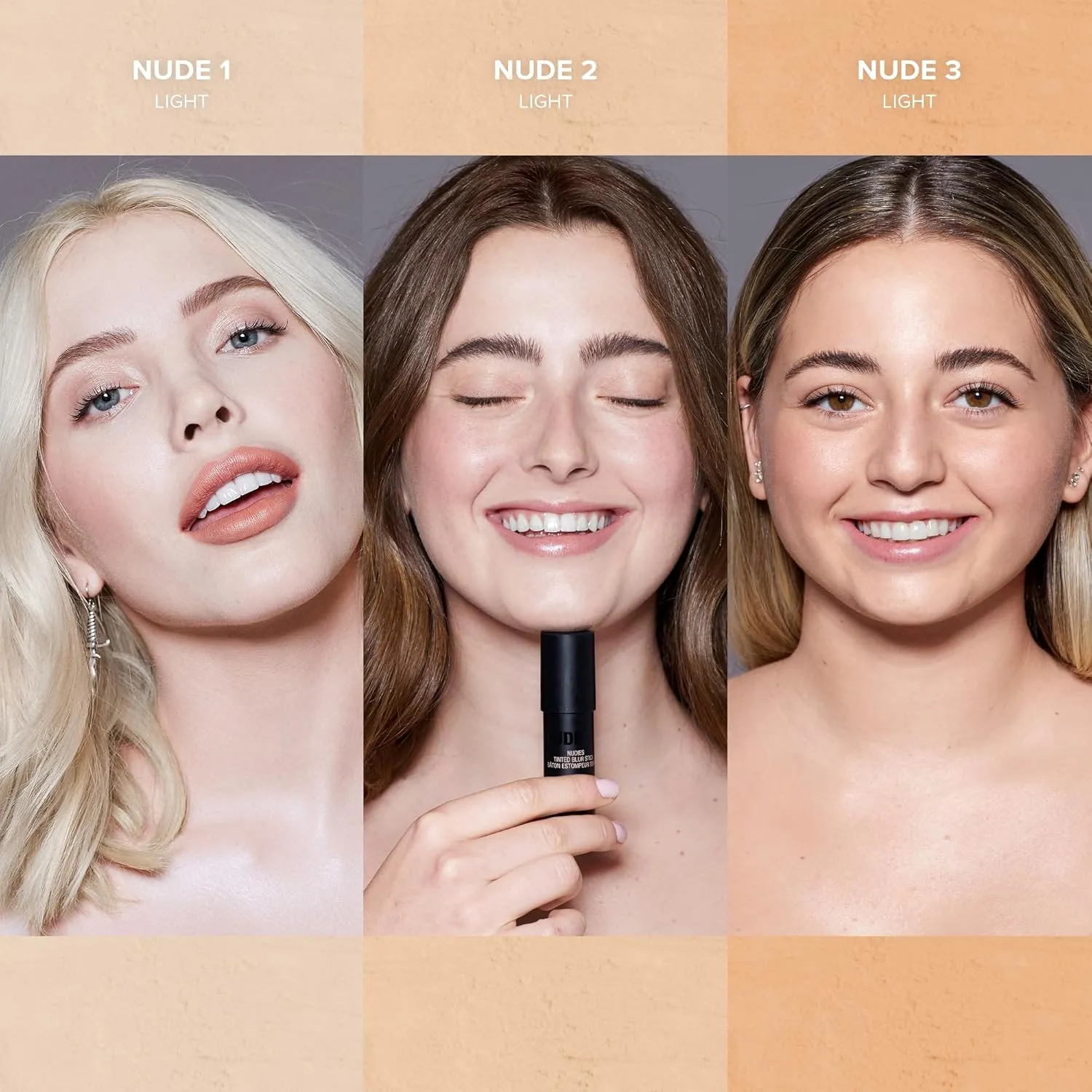 Nudestix Nudies Tinted Blur Foundation Stick, Matte Cream Powder Multitask Makeup to Tint, Blur, Blot Skin and Sculpt Face, Lightweight, Natural Matte Finish, 0.2 fl oz (6.2 g)