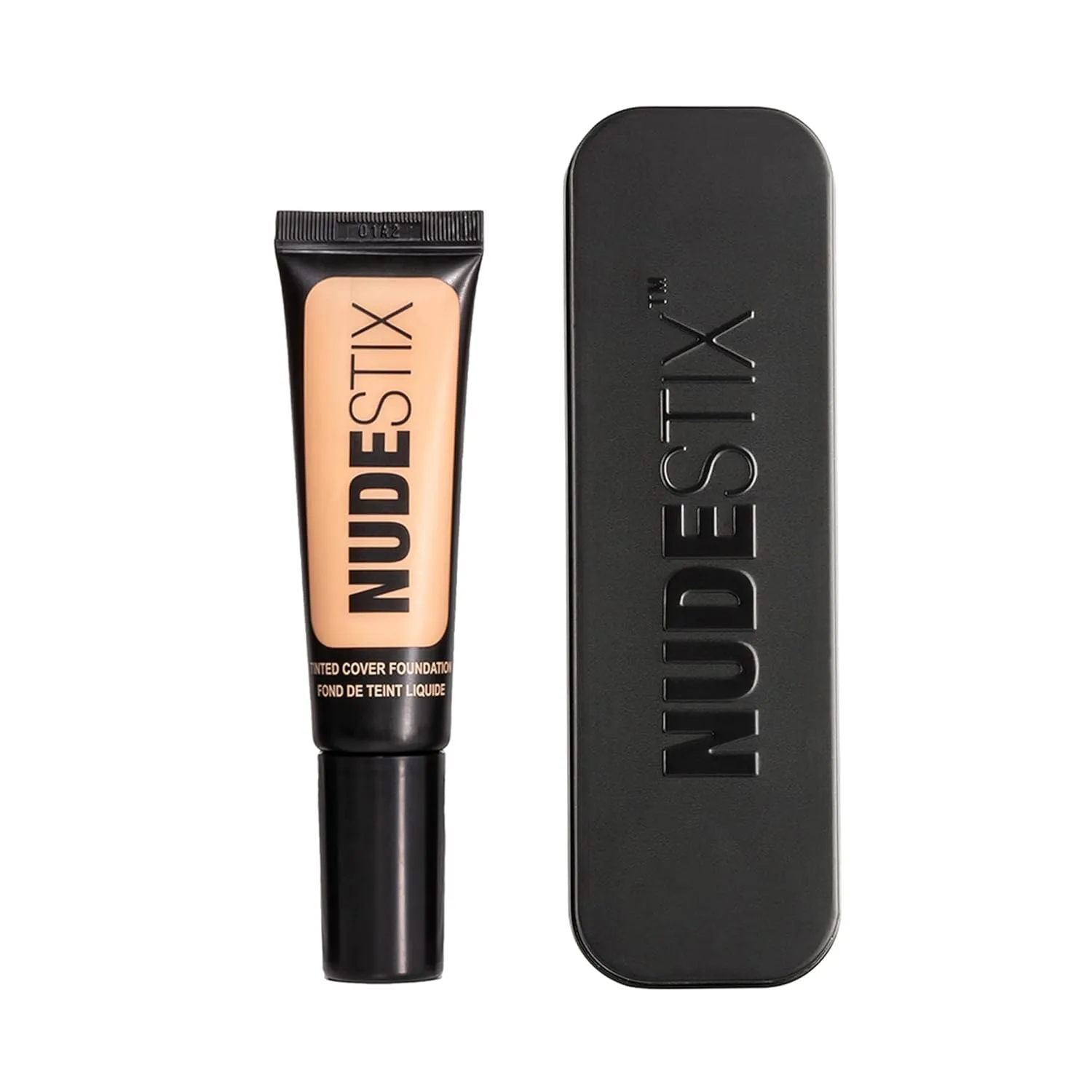 Nudestix Tinted Cover Liquid Foundation, Buildable Coverage for Even Skin Tone, Flawless Natural Lightweight Makeup Finish, 0.84 fl oz (25 ml)