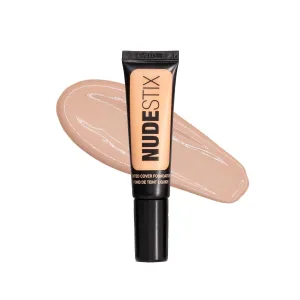 Nudestix Tinted Cover Liquid Foundation, Buildable Coverage for Even Skin Tone, Flawless Natural Lightweight Makeup Finish, 0.84 fl oz (25 ml)