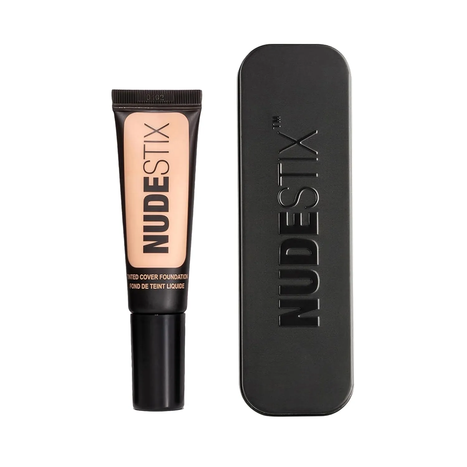 Nudestix Tinted Cover Liquid Foundation, Buildable Coverage for Even Skin Tone, Flawless Natural Lightweight Makeup Finish, 0.84 fl oz (25 ml)