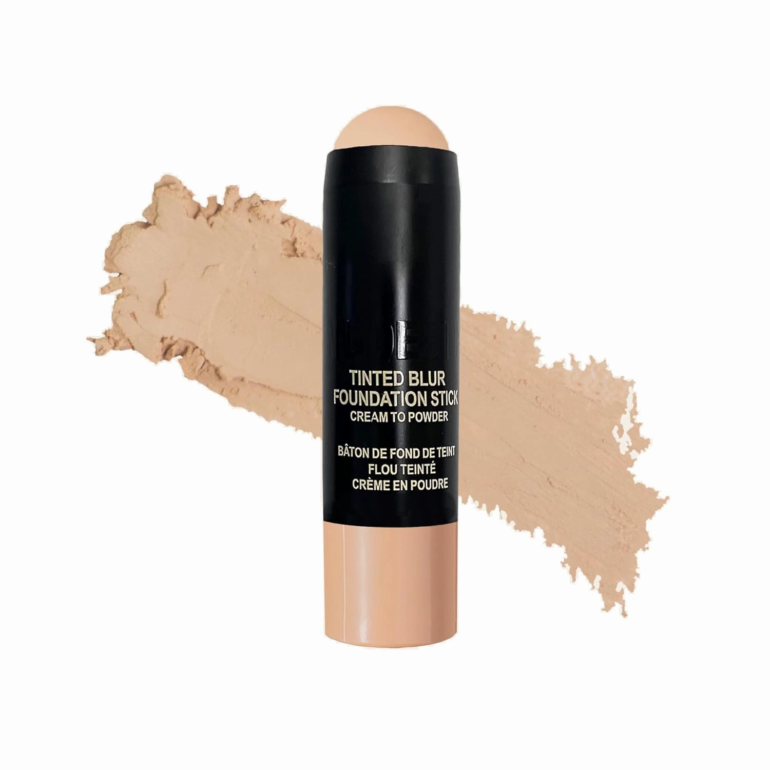 Nudestix Nudies Tinted Blur Foundation Stick, Matte Cream Powder Multitask Makeup to Tint, Blur, Blot Skin and Sculpt Face, Lightweight, Natural Matte Finish, 0.2 fl oz (6.2 g)