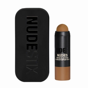 Nudestix Nudies Tinted Blur Foundation Stick, Matte Cream Powder Multitask Makeup to Tint, Blur, Blot Skin and Sculpt Face, Lightweight, Natural Matte Finish, 0.2 fl oz (6.2 g)