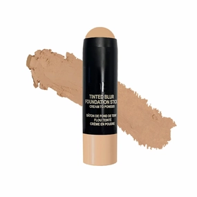 Nudestix Nudies Tinted Blur Foundation Stick, Matte Cream Powder Multitask Makeup to Tint, Blur, Blot Skin and Sculpt Face, Lightweight, Natural Matte Finish, 0.2 fl oz (6.2 g)