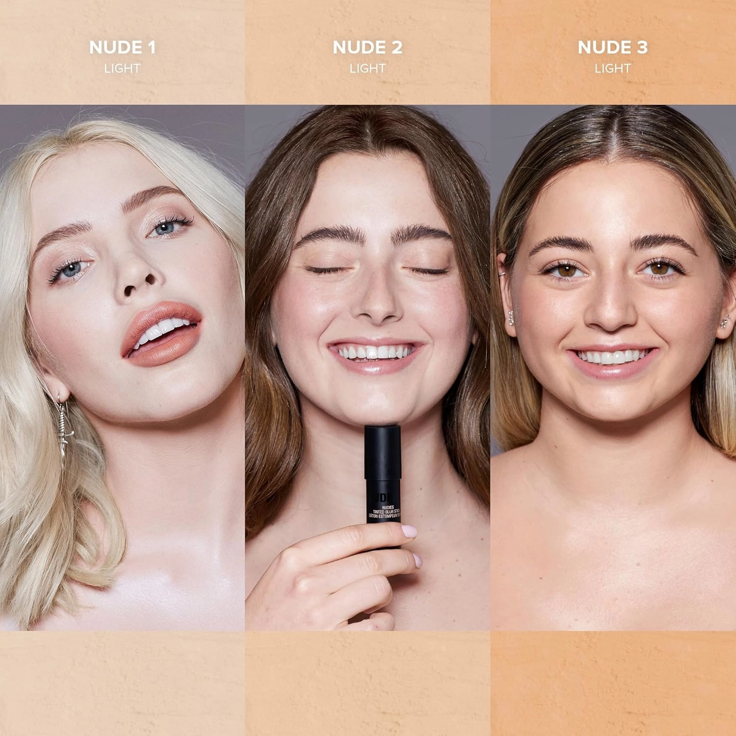 Nudestix Nudies Tinted Blur Foundation Stick, Matte Cream Powder Multitask Makeup to Tint, Blur, Blot Skin and Sculpt Face, Lightweight, Natural Matte Finish, 0.2 fl oz (6.2 g)