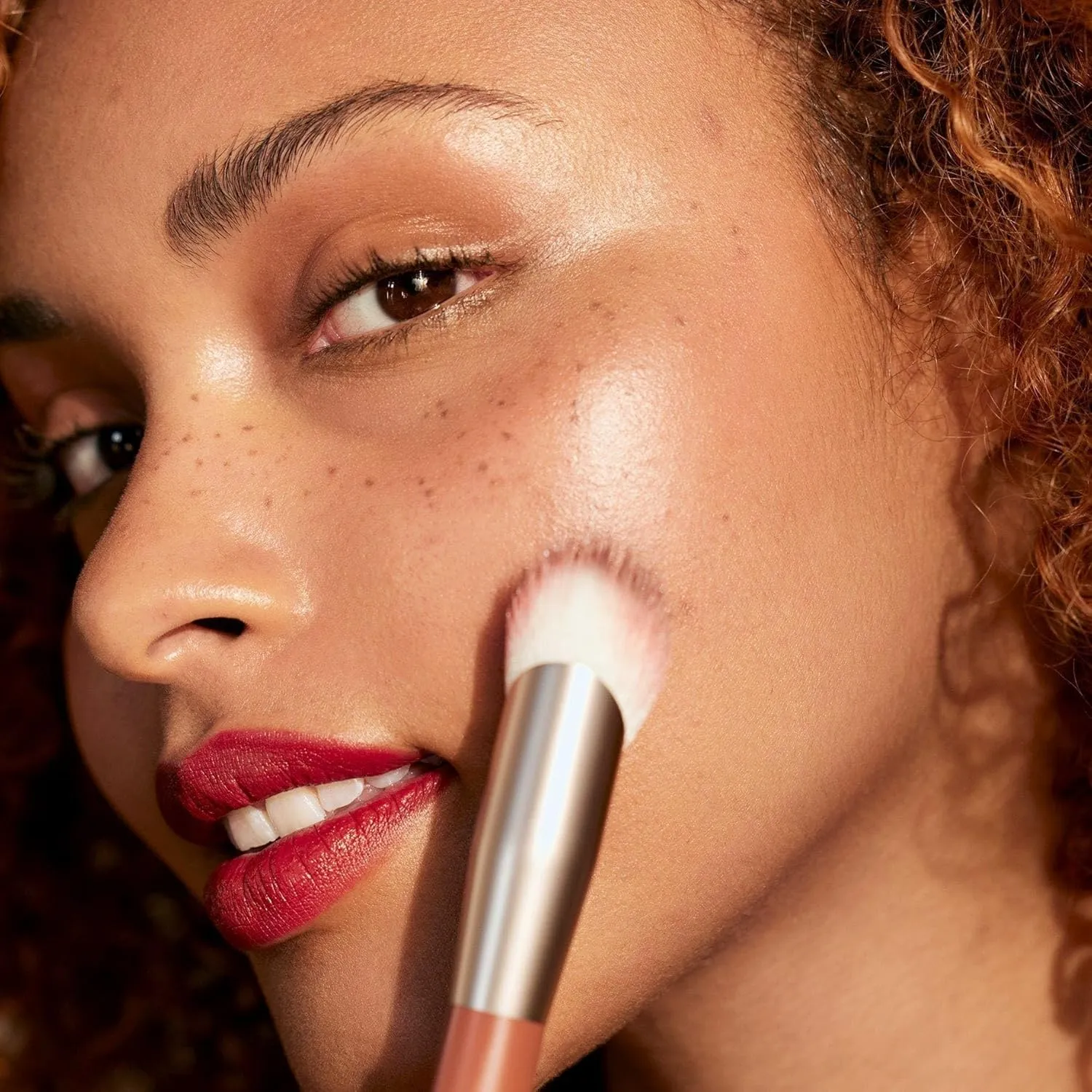 Number 2 Angled Blush Brush - Vegan & Sustainable Makeup Brush for Precise Application