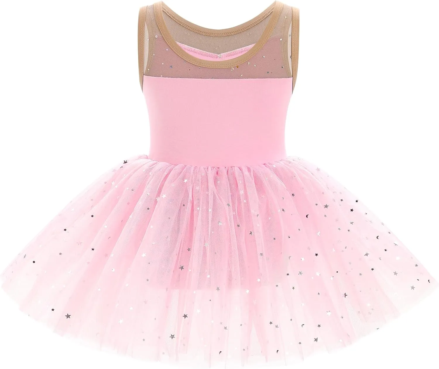ODASDO Ballerina Costume for Girls Toddler Kids Ballet Dance Leotard Princess Glitter Tutu Dress Dancewear