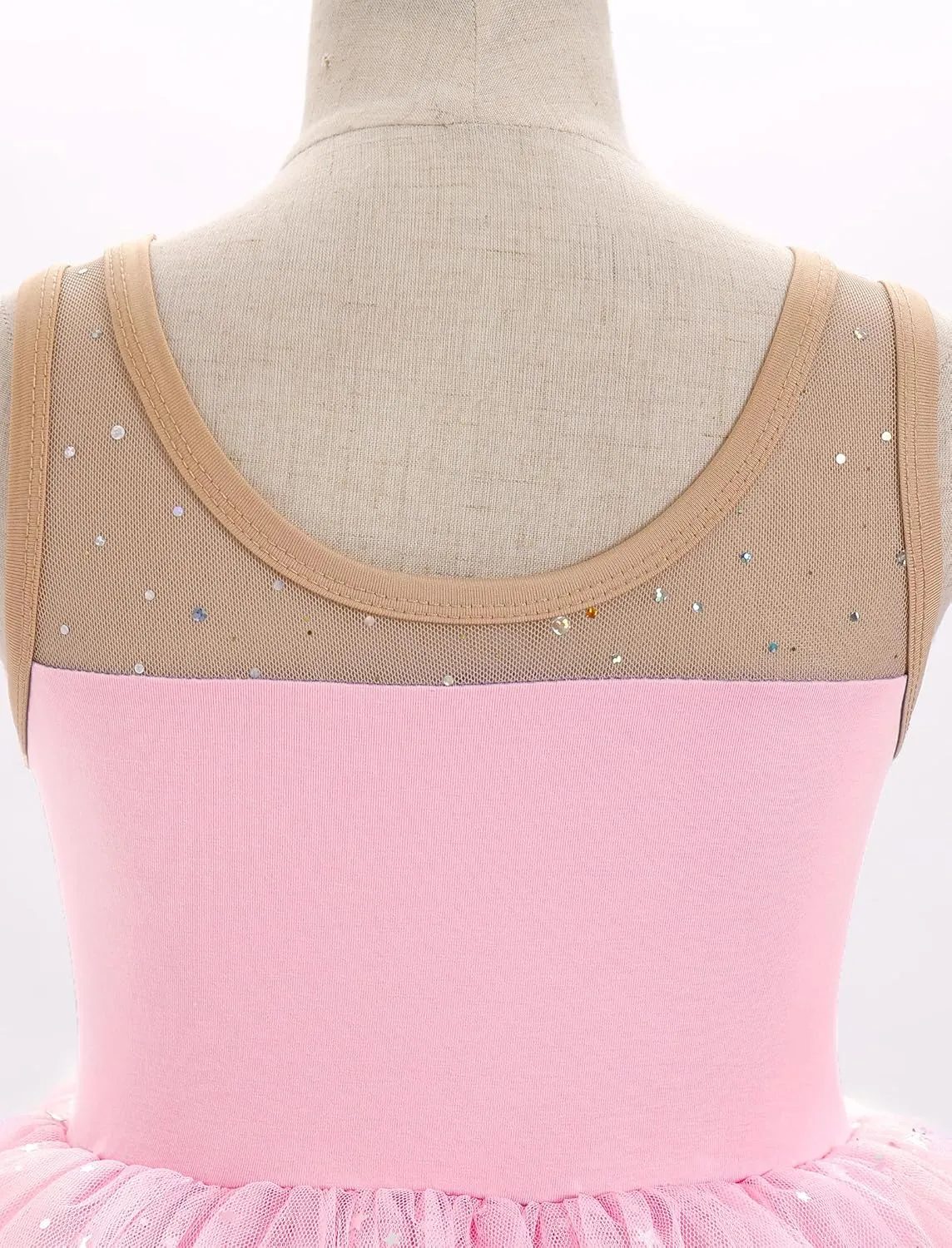 ODASDO Ballerina Costume for Girls Toddler Kids Ballet Dance Leotard Princess Glitter Tutu Dress Dancewear