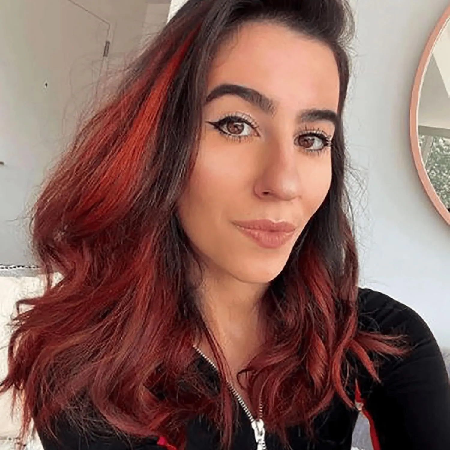 Overtone Color Depositing Semi-Permanent Hair Dye Conditioner - 8 oz For Natural & Color-Treated Hair, Moisturizing Shea Butter & Coconut Oil - Vegan & Cruelty-Free, Red For Brown is now Scarlet Red