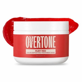 Overtone Color Depositing Semi-Permanent Hair Dye Conditioner - 8 oz For Natural & Color-Treated Hair, Moisturizing Shea Butter & Coconut Oil - Vegan & Cruelty-Free, Extreme Red