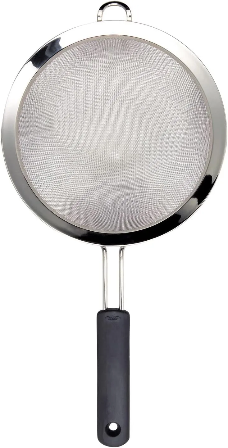 OXO Good Grips 8-Inch Double Rod Strainer, Black
