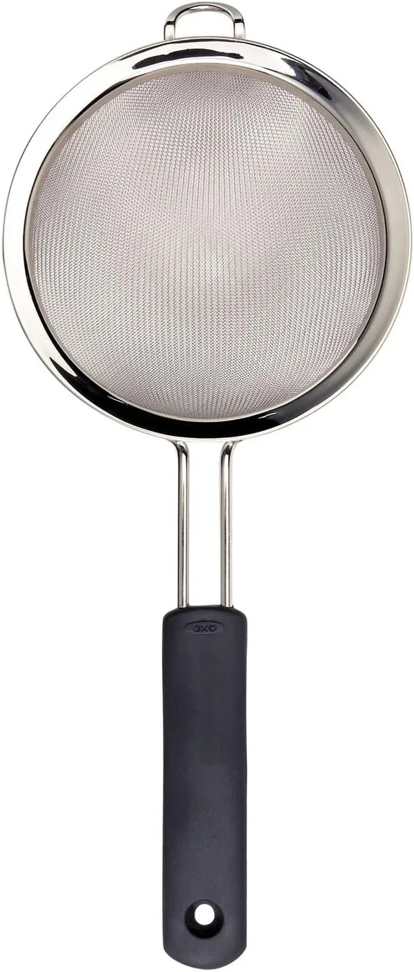 OXO Good Grips 8-Inch Double Rod Strainer, Black