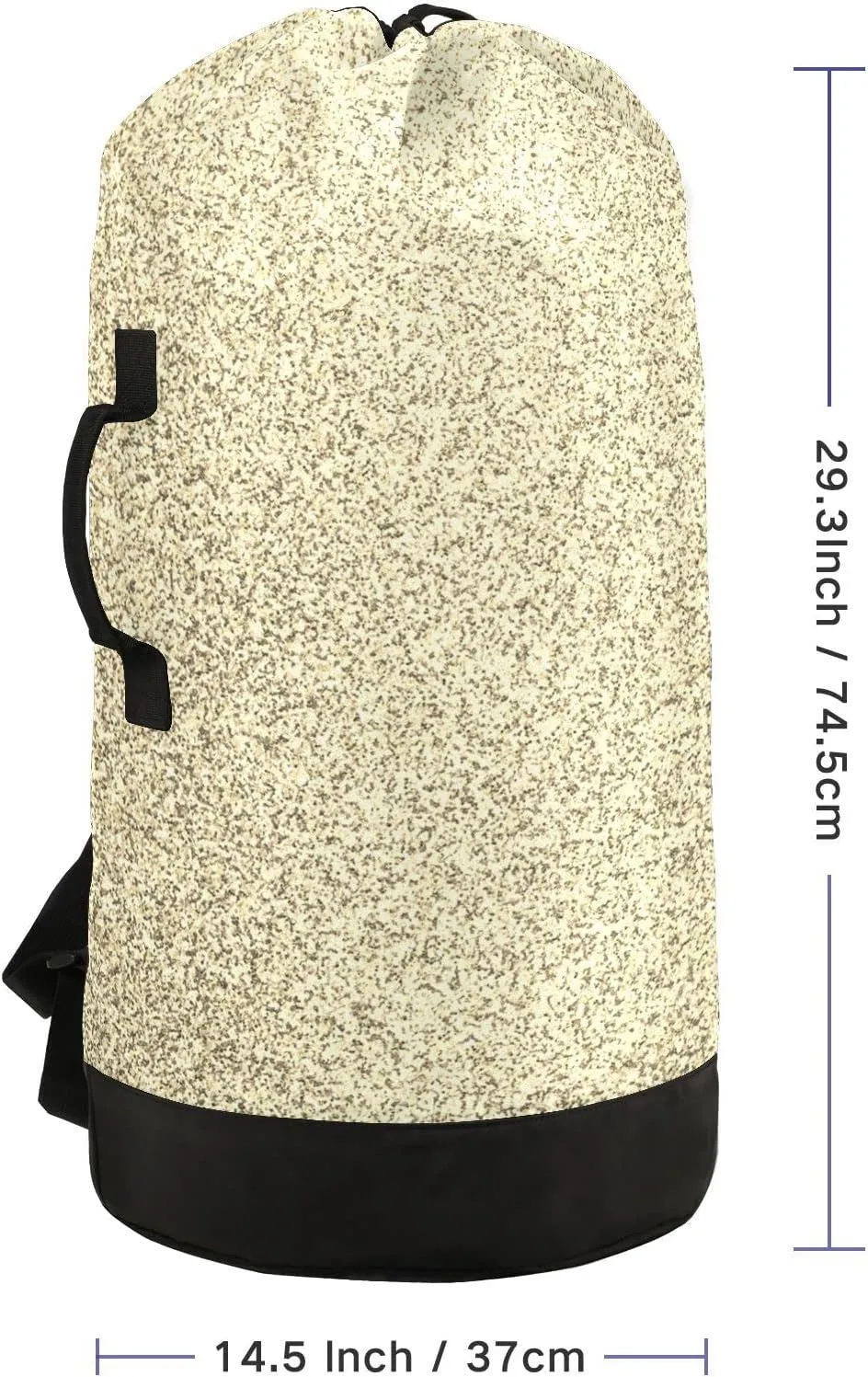 Oyihfvs Gold Golden Glitter and Glare Pattern Backpack Laundry Bag, Laundry Backpack with Shoulder Straps, Waterproof Nylon Clothes Hamper Bag for Men Women Yoga Backpack