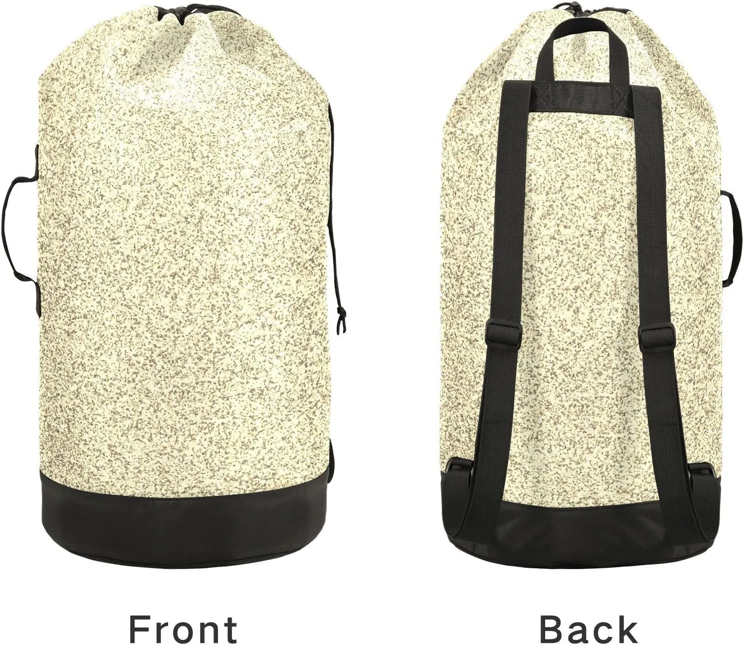 Oyihfvs Gold Golden Glitter and Glare Pattern Backpack Laundry Bag, Laundry Backpack with Shoulder Straps, Waterproof Nylon Clothes Hamper Bag for Men Women Yoga Backpack