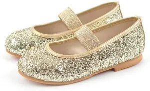Ozkiz 'Matilda' Glitter Mary Jane Shoes for Girls, Todder_Gold, Black, Purple, Pink (US Size 8 Toddler ~ 3.5 Big Kid)