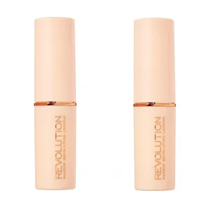 Pack of 2 Makeup Revolution Beauty Fast Base Stick Foundation, F2