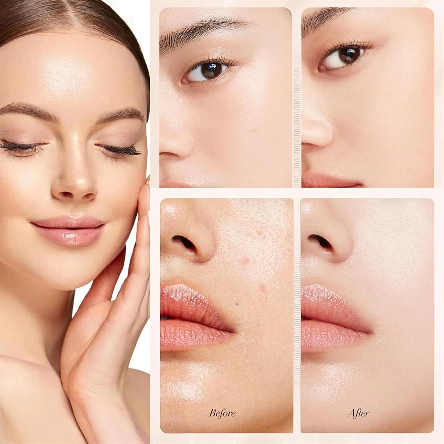 Panda Foundation, Matte Liquid Foundation, Long Lasting, Waterproof, Suitable for All Skin Types (02# Matte-Brighten)