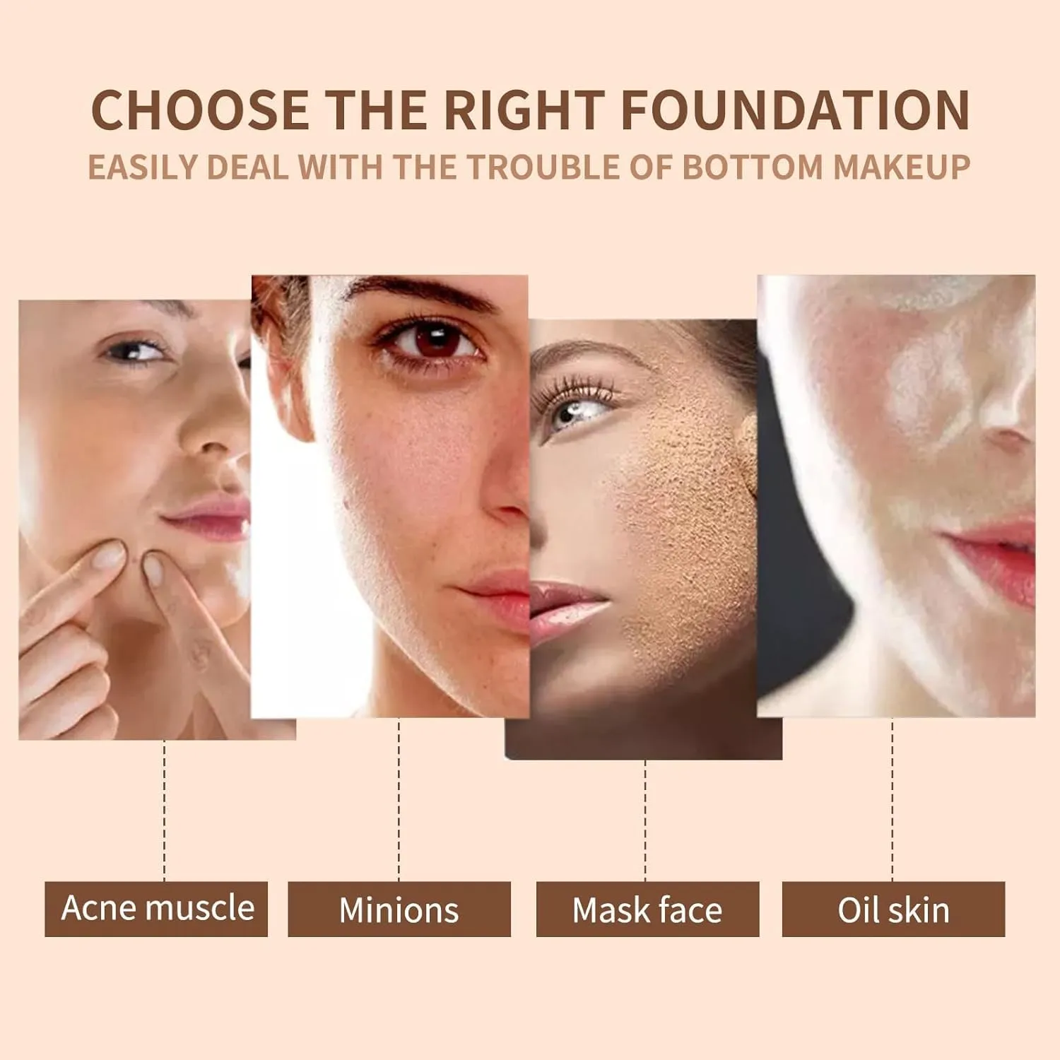 Panda Foundation, Panda Liquid Foundation, Moisturizing Light Foundation, Matte Long Lasting Foundation, Hydrating Waterproof Foundation, For All Skin Types (05# Moist-Brighten)