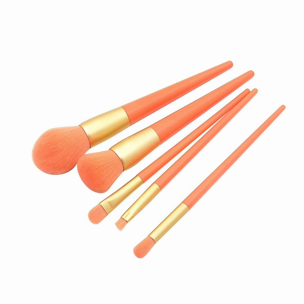 Pcs Eye Brush Handle Brush Makeup Plastic Paint Brush Set 5 Powder Brush Setting Spray