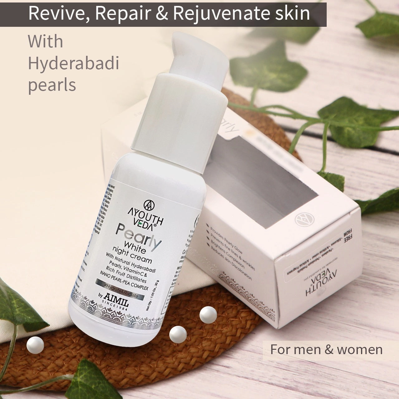 Pearly White Night Cream For Brightens Complexion