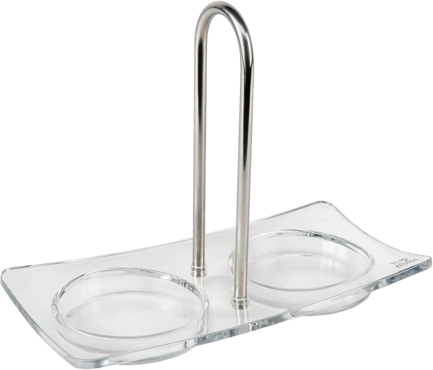 Peugeot Linea Salt and Pepper Mill Tray, Acrylic, Transparent (25854)
