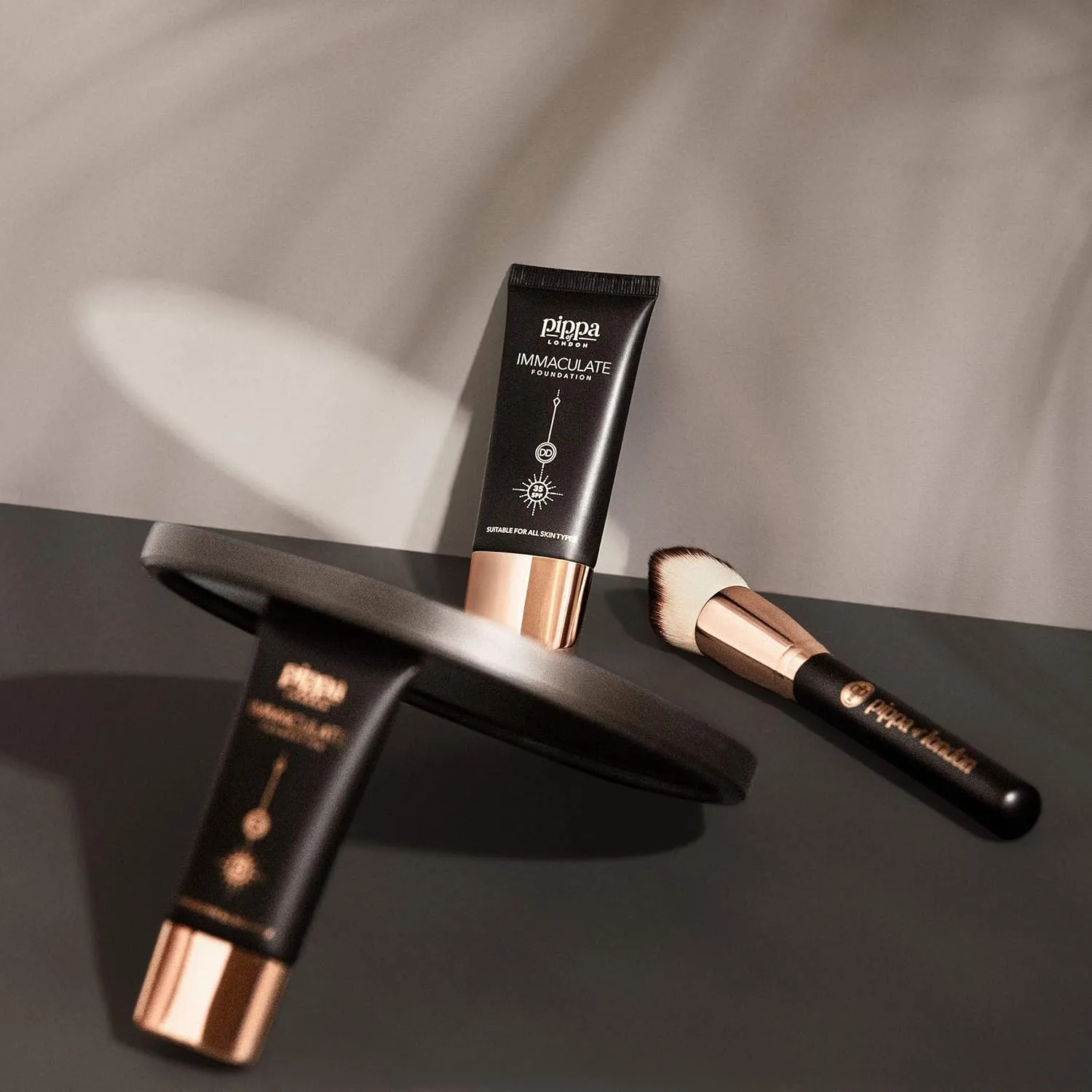 Pippa of London Immaculate Liquid Foundation, Espresso 215, Lightweight, Medium Coverage, Matte Finish SP35