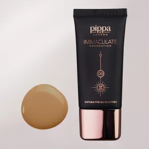 Pippa of London Immaculate Liquid Foundation, Hazelnut 210, Lightweight, Medium Coverage, Matte Finish SP35