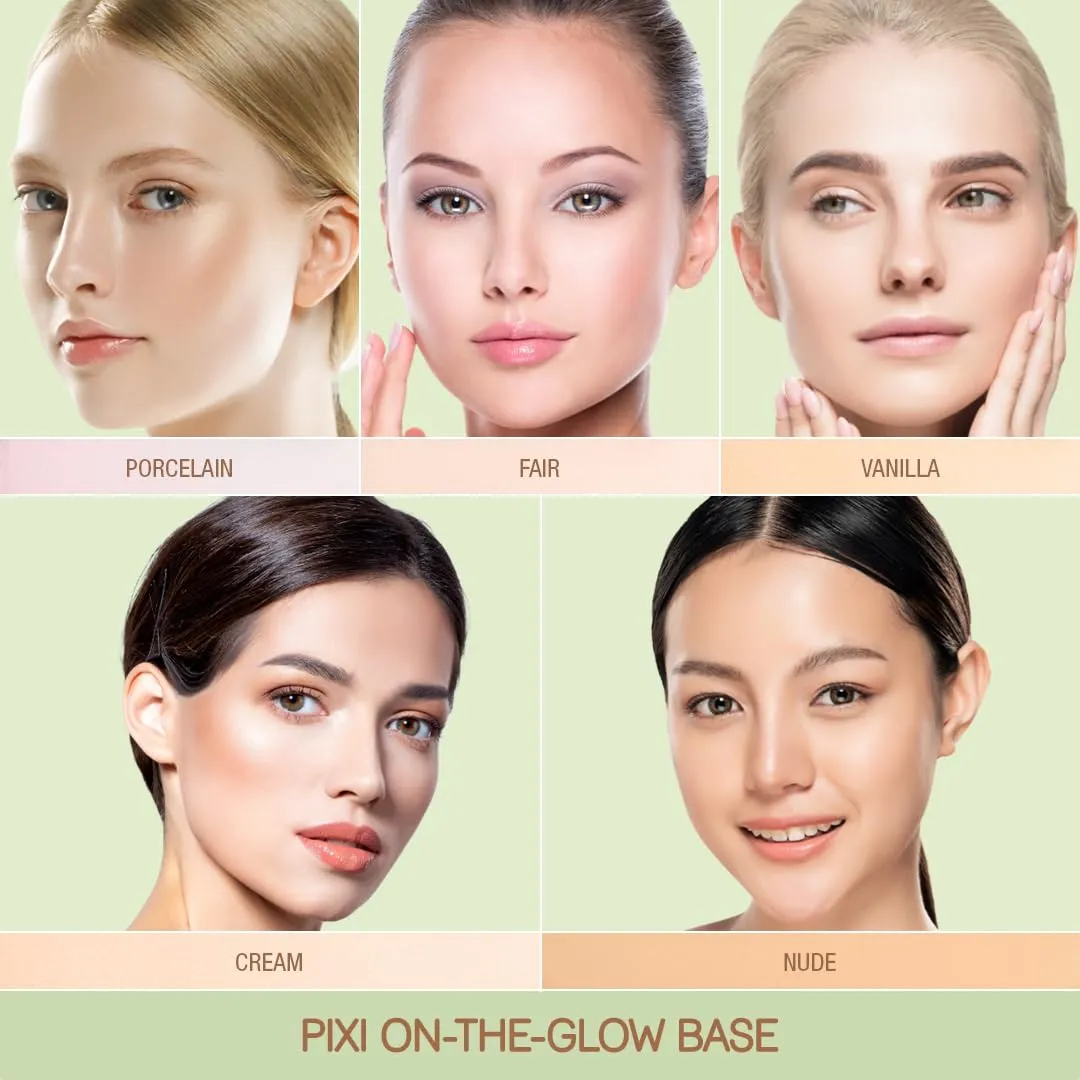 Pixi Beauty On-the-Glow Base| Tinted Moisturizer Foundation Stick | Nude: Light/medium, neutral shade| 0.6 oz / 19g