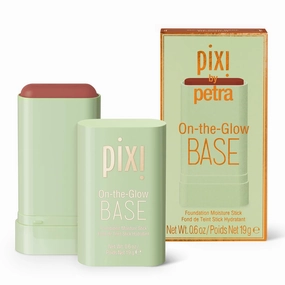 Pixi Beauty On-the-Glow Base| Tinted Moisturizer Foundation Stick | Chestnut: Rich, deep cool shade| 0.6 oz / 19g