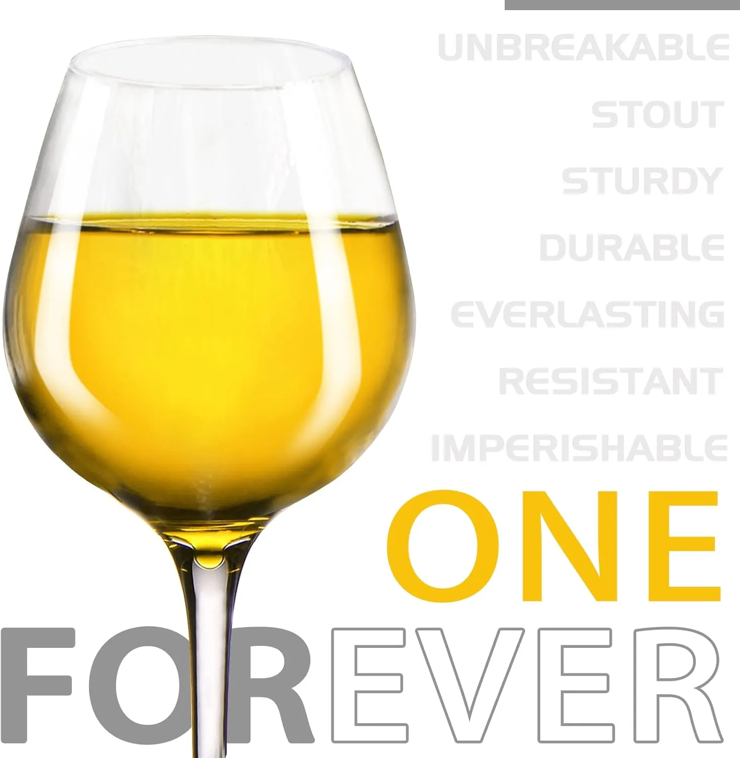 Plastic Wine Glasses Set of 4(15oz) |Unbreakable Wine Glasses with Stem|100% Tritan & BPA Free |Dishwasher Safe| Awesome For Pool, Beach, Travel, Pool, Camping, Beach, Picnic, Everyday Use.