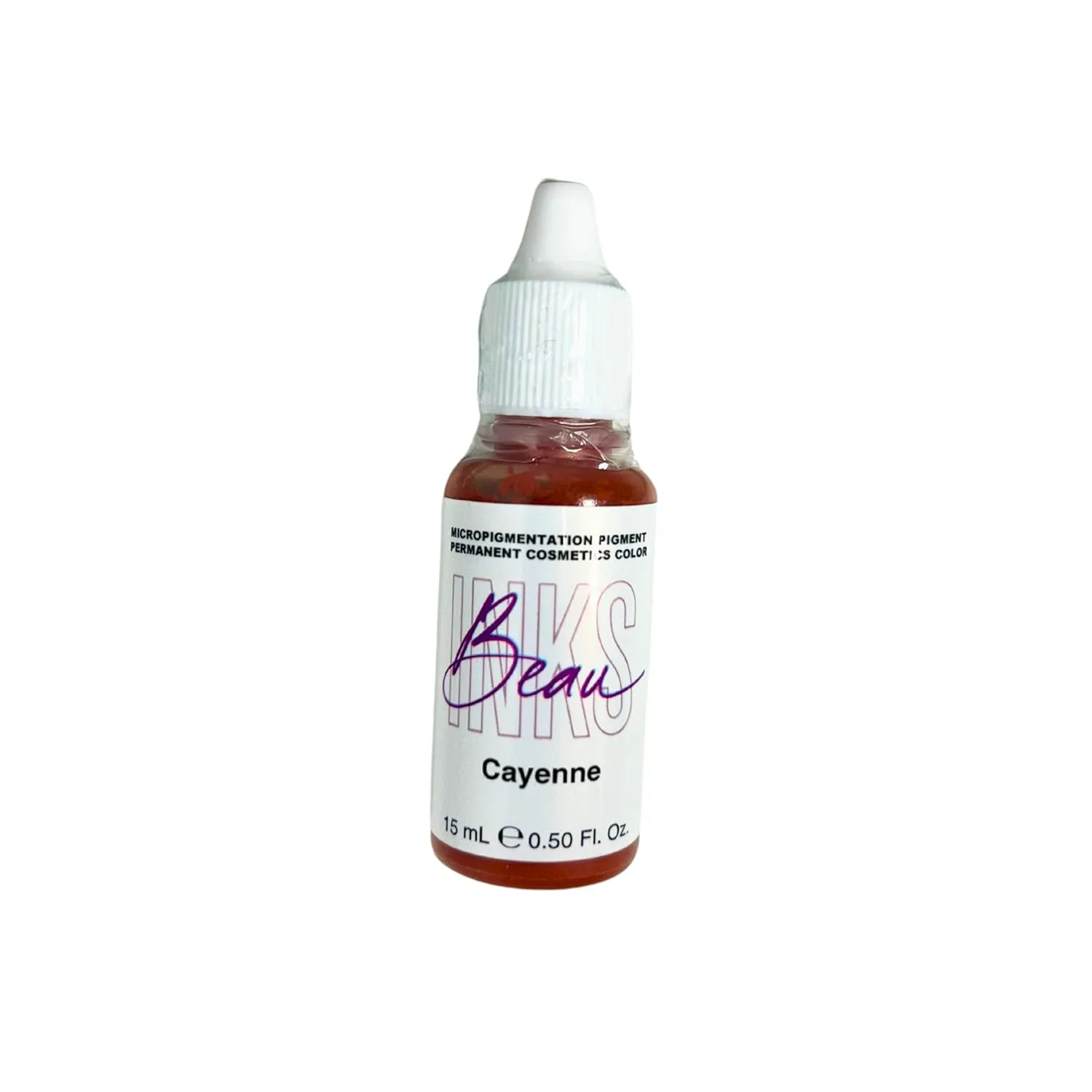 Professional Lip Pigment for Permanent Makeup (15ml) - Cayenne Permanent Lip Stain - Intense, Deep Permanent Lipstick Pigment for Lip Tattoo or Liner - PMU Supplies for Stunning Lip Makeup