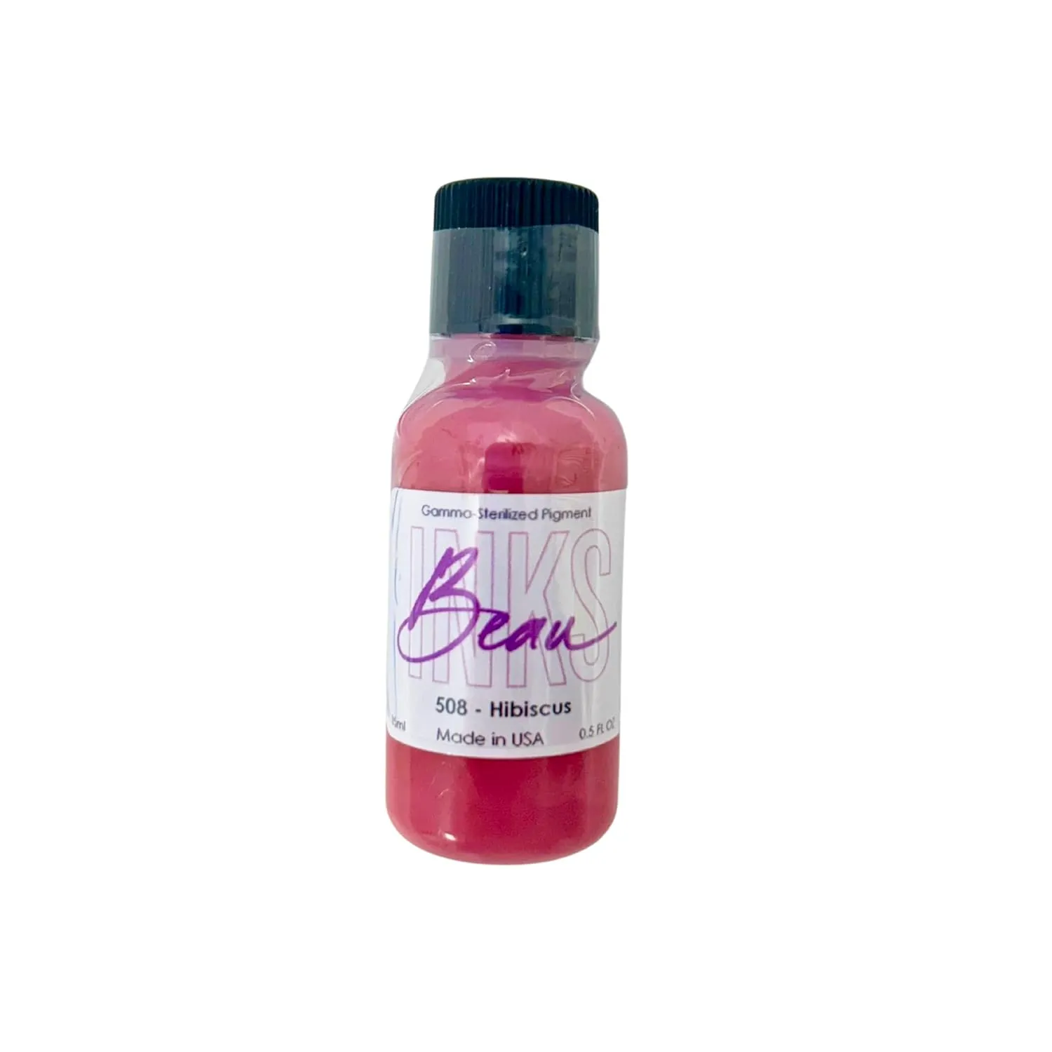 Professional Lip Pigment for Permanent Makeup (15ml) - Hibiscus Permanent Lip Stain - Bright Magenta Pink Permanent Lipstick Pigment for Lip Tattoo or Liner - PMU Supplies for Stunning Lip Makeup