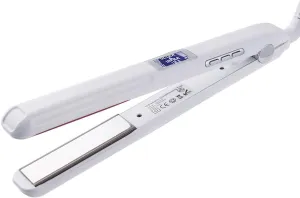 Professional Ultrasonic Infrared Hair Care Iron, Cold Flat Iron Hair Styler for Recovers Damaged Hair, LCD Display, Infrared Hair Straightener Ceramic Flat Iron, White