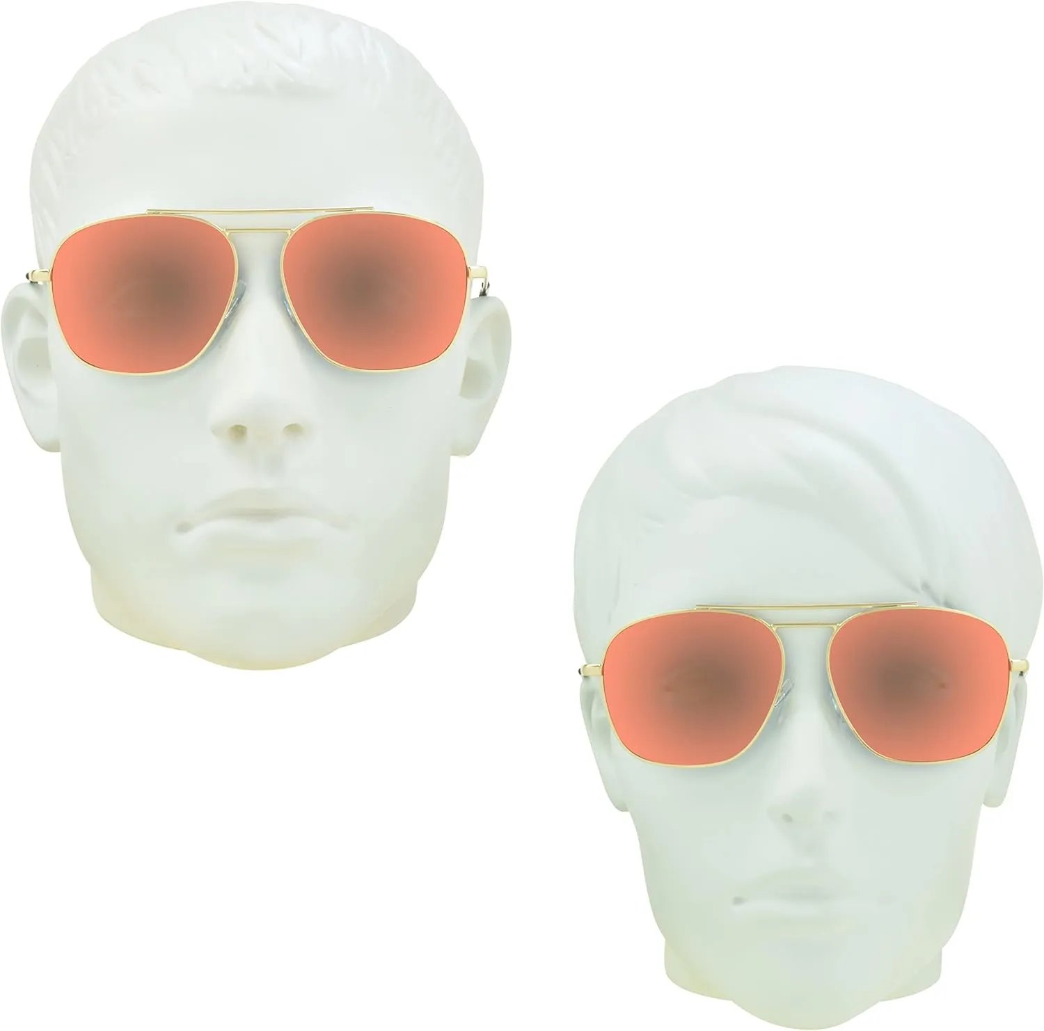 proSPORT Aviator Polarized Sunglasses Metal Grey Mirror Green Orange Red Green Blue Gold