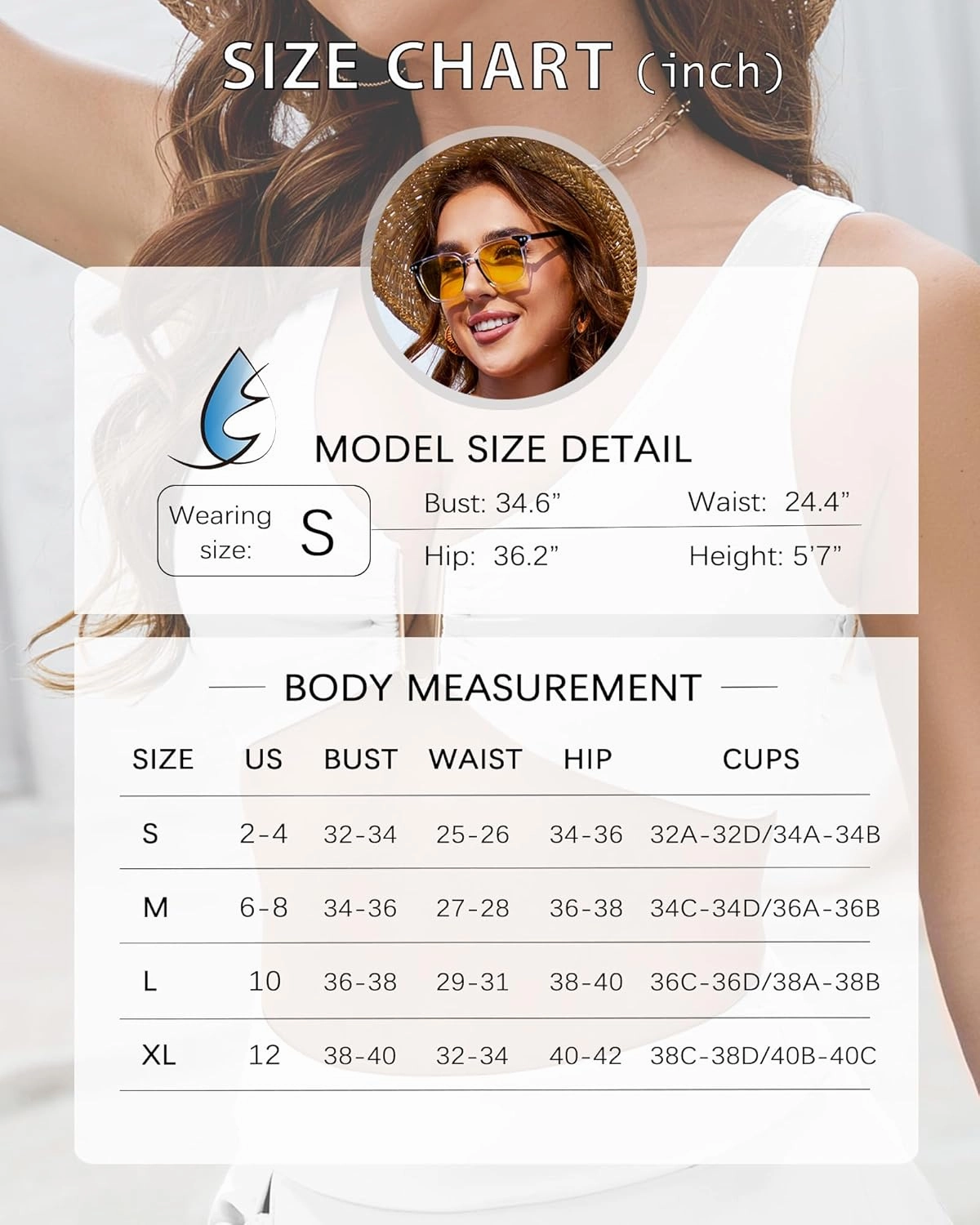 Push Up Bikini Top for Women U Wired Wide Straps Swimsuit Tops Scoop Neck Padded Lace Up Back Bathing Suit Top Only