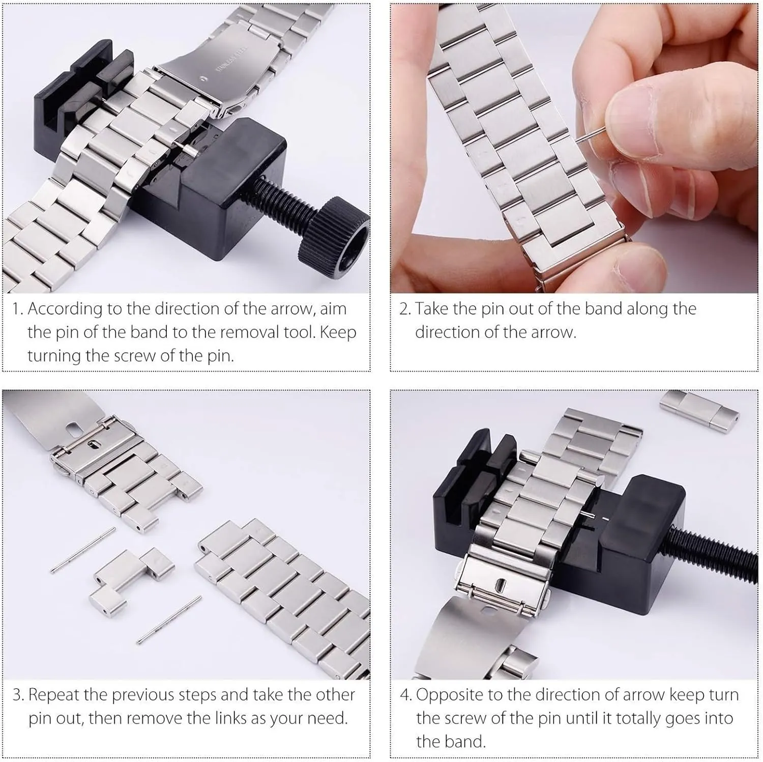 Quick Release Stainless Steel Metal Strap 18mm20mm22mm Unisex Strap Folding Buckle
