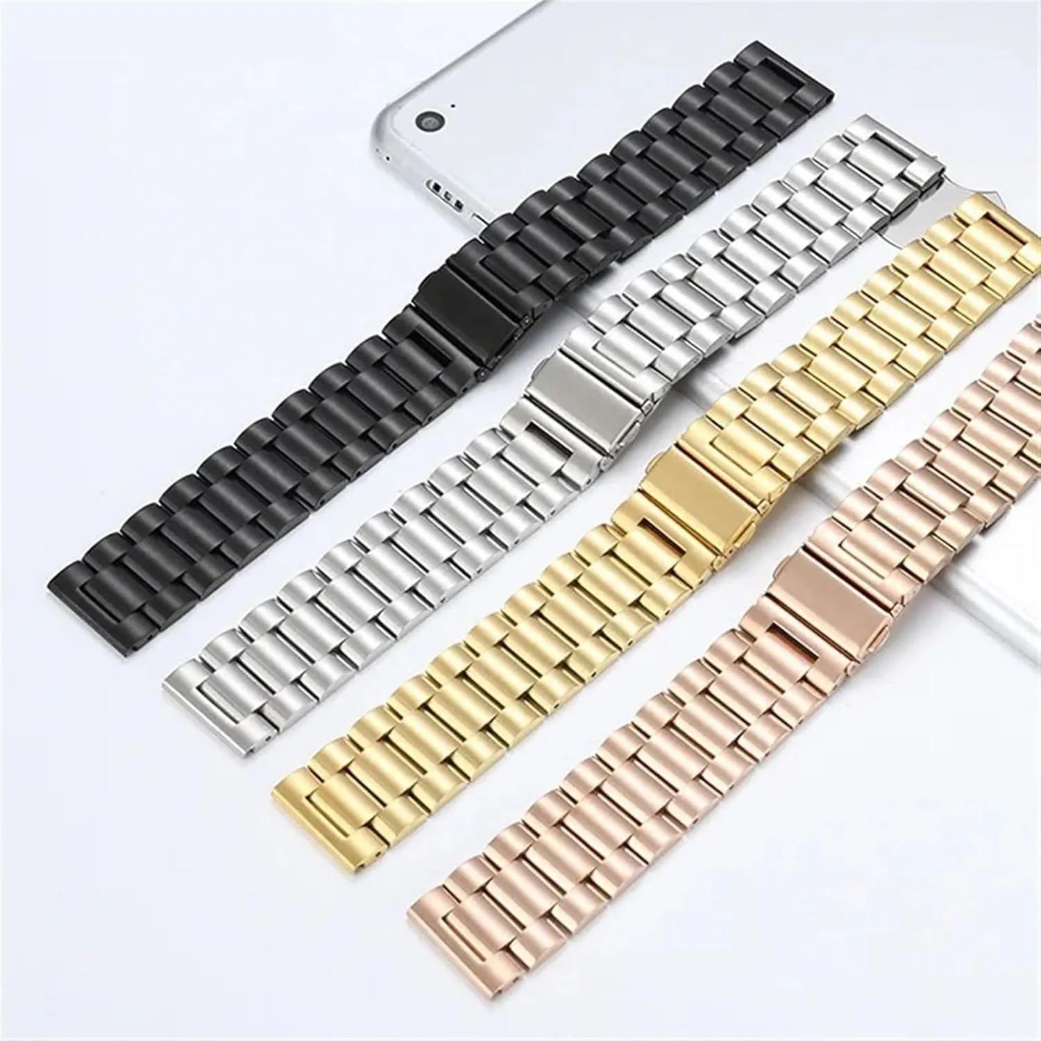 Quick Release Stainless Steel Metal Strap 18mm20mm22mm Unisex Strap Folding Buckle