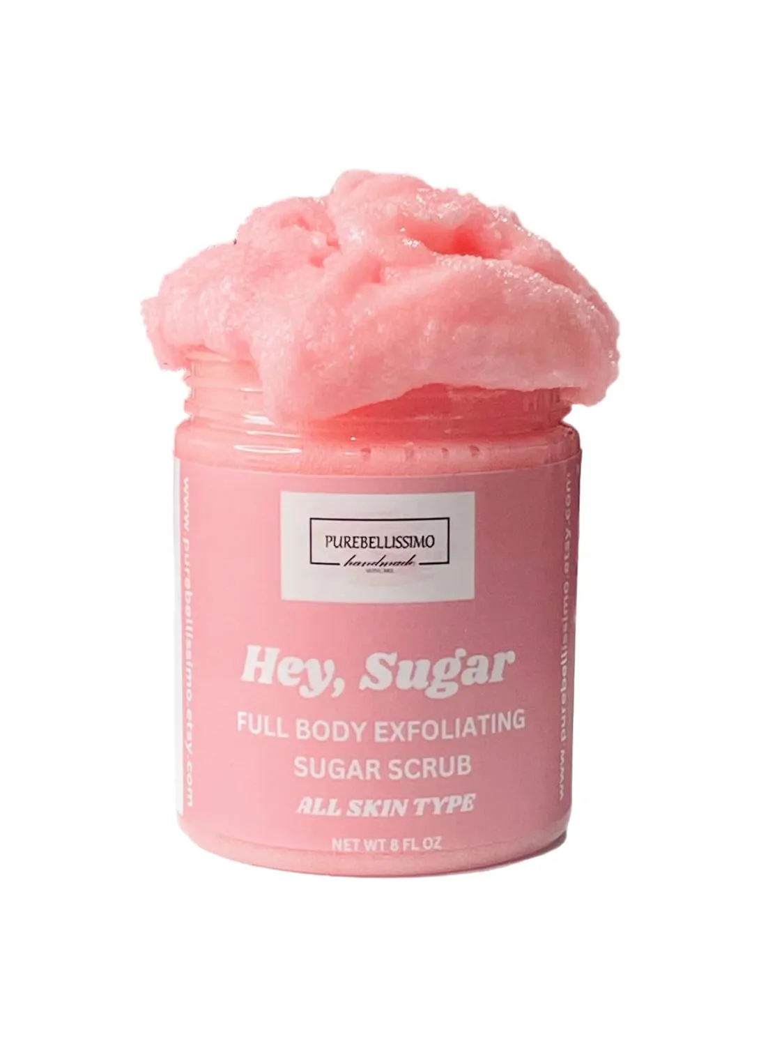 Radiant Glow Sugar Scrub - Natural Exfoliation & Moisturizer, Unveil Your Skin’s Natural Beauty, 8oz