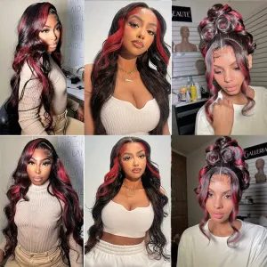 Red Bundles Human Hair 99j Body Wave Bundles Niegmeag Peruvian Virgin Soft and Skily Remy Hair Extensions 16 18 20 Inch Double Weft Hair Weave