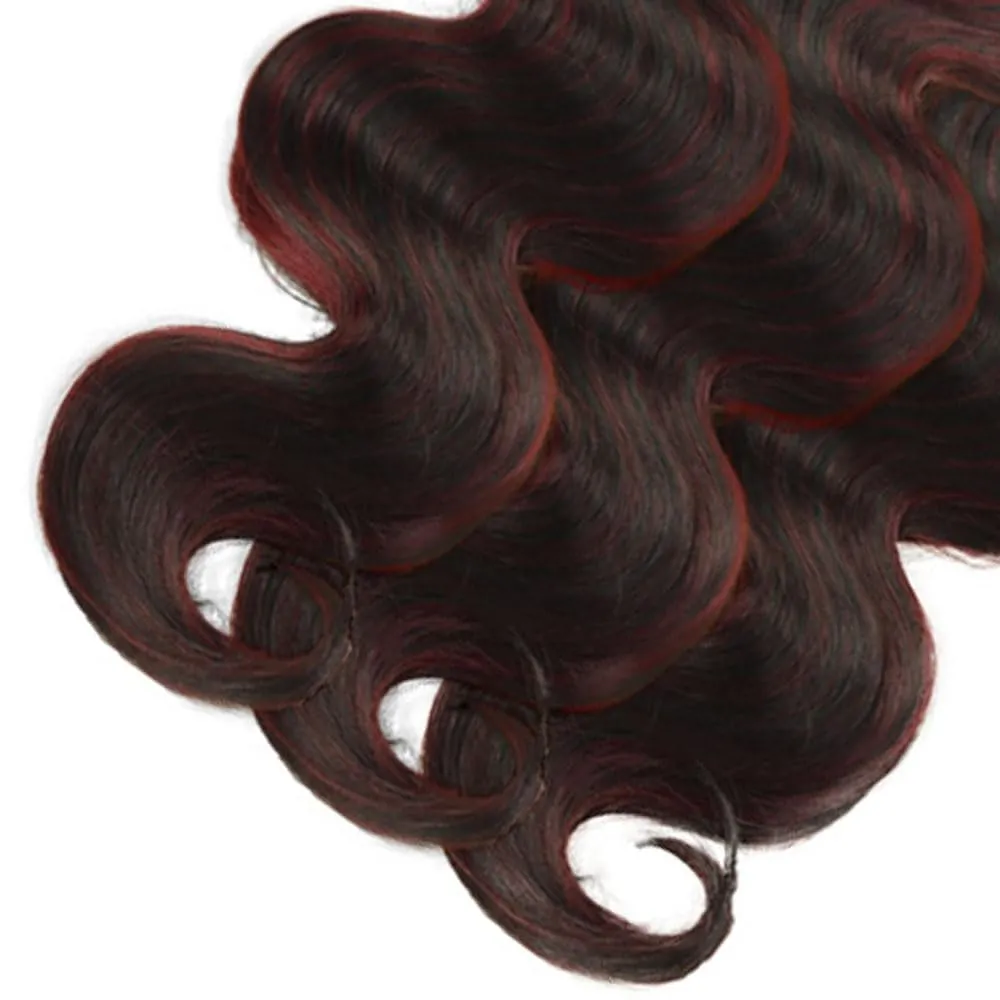 Red Bundles Human Hair 99j Body Wave Bundles Niegmeag Peruvian Virgin Soft and Skily Remy Hair Extensions 16 18 20 Inch Double Weft Hair Weave