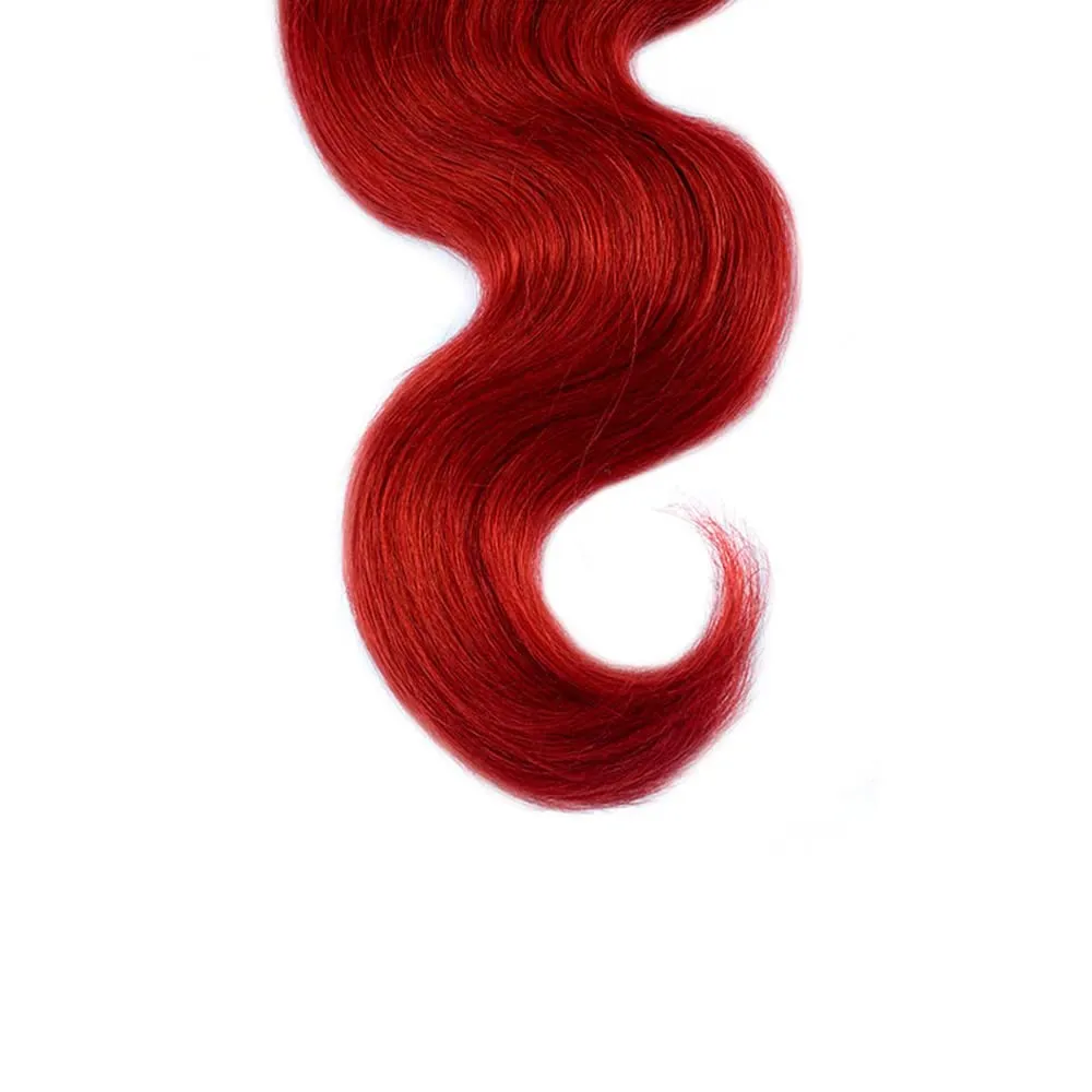 Red Bundles Human Hair Ombre Body Wave 3 Bundles 28 30 32 inch CnumGunm Unprocessed Brazilian 1B/Red Human Hair Bundle