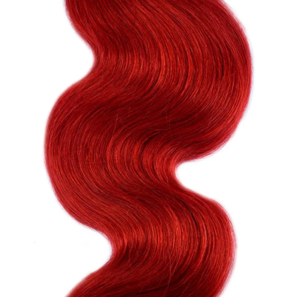 Red Bundles Human Hair Ombre Body Wave 3 Bundles 28 30 32 inch CnumGunm Unprocessed Brazilian 1B/Red Human Hair Bundle
