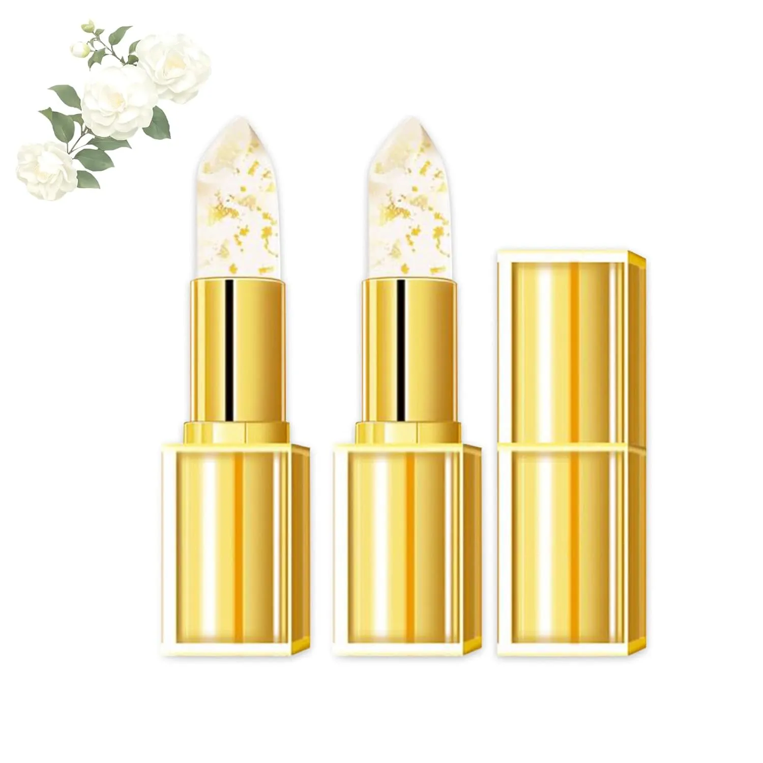 Remainder Lipstick, Hardpointing Color Changing Lipstick, Transferproof Colors Changing Lipsticks, Colors Changing Lipsticks with Gold Flakes (2)