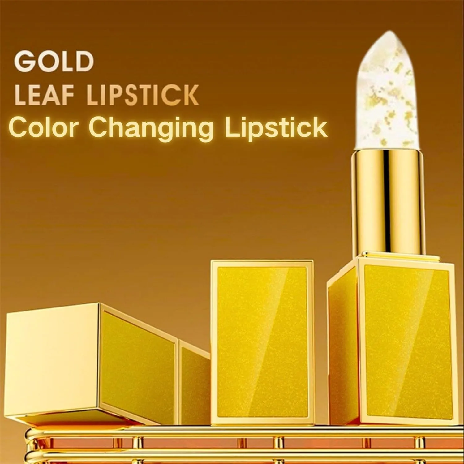 Remainder Lipstick, Hardpointing Color Changing Lipstick, Transferproof Colors Changing Lipsticks, Colors Changing Lipsticks with Gold Flakes (2)
