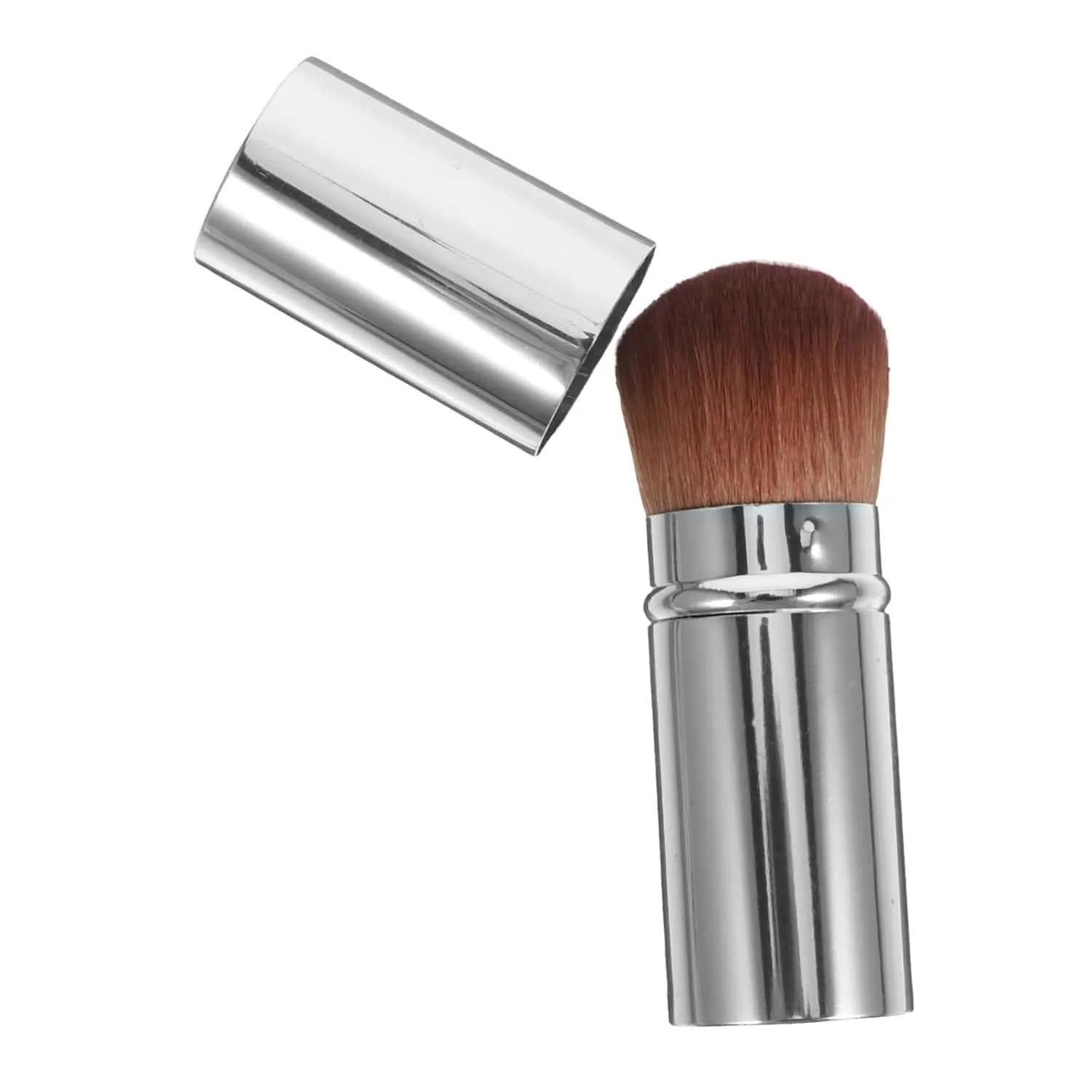 Retractable Foundation Brush Travel Friendly Makeup Applicator for Liquid and Powder Durable Design for Professionals and Makeup Enthusiasts present