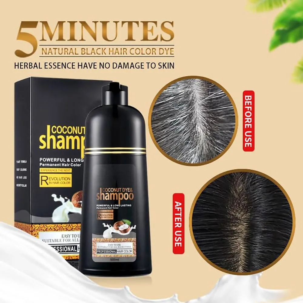 Revitalcolor Shampoo Cubre Canas, Revitacolor Shampoo, Revitalcolor Natural Black Hair Dye 𝐒𝐡𝐚𝐦𝐩𝐨𝐨 3-in-1, Instant Gray Coverage for Men & Women (Wine Red)